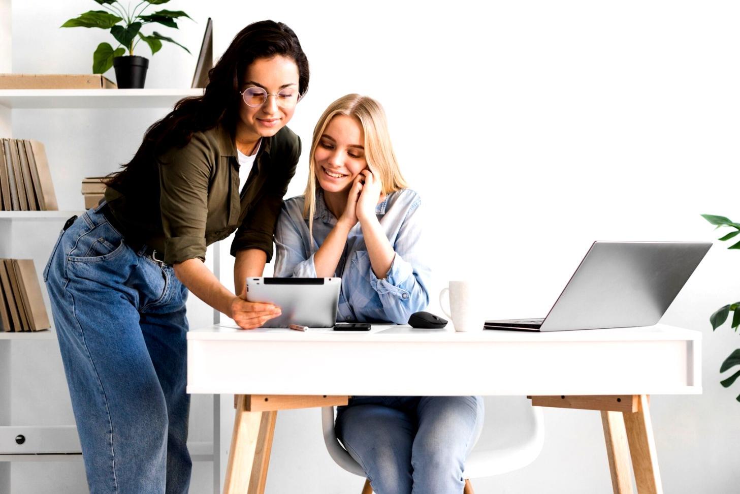 Bite-sized learning modules displayed on various devices for flexible study options